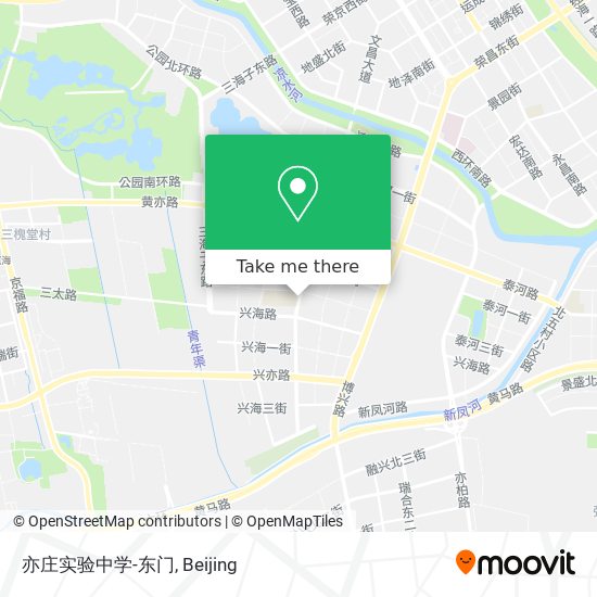 亦庄实验中学-东门 map