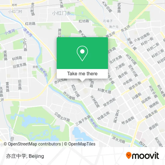 亦庄中学 map