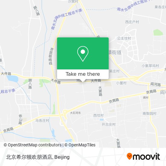 北京希尔顿欢朋酒店 map