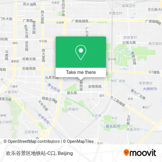 欢乐谷景区地铁站-C口 map