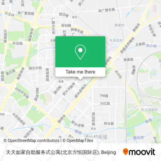 天天如家自助服务式公寓(北京方恒国际店) map
