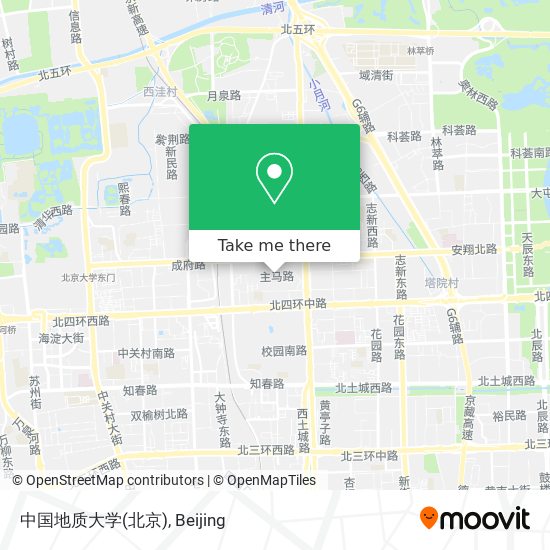 中国地质大学(北京) map