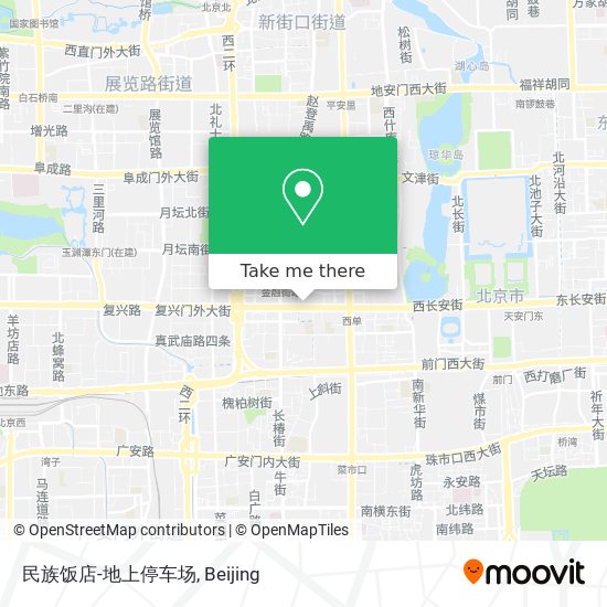 民族饭店-地上停车场 map