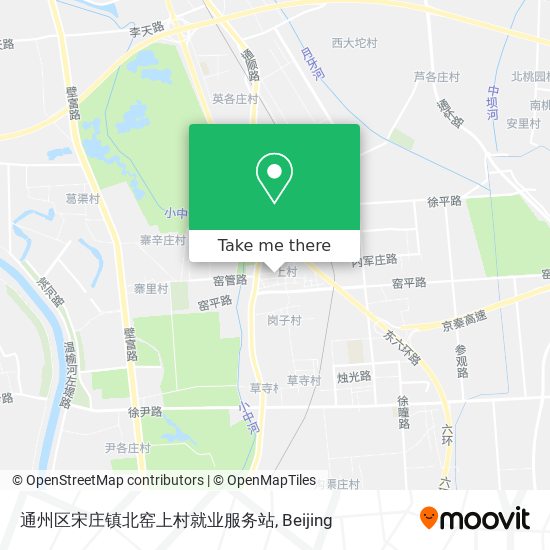 通州区宋庄镇北窑上村就业服务站 map