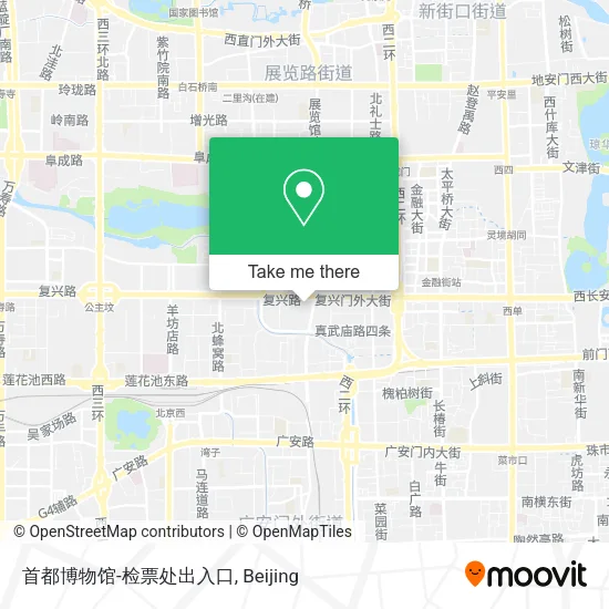 首都博物馆-检票处出入口 map