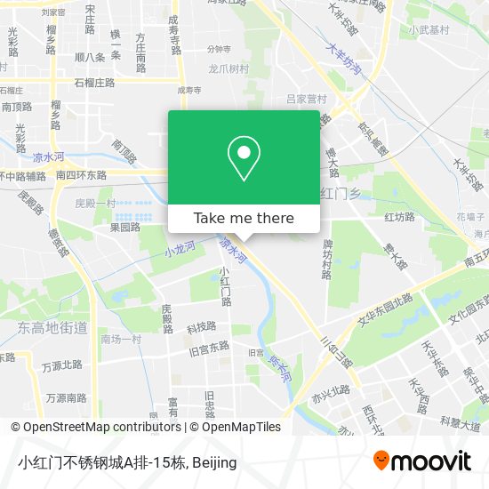 小红门不锈钢城A排-15栋 map