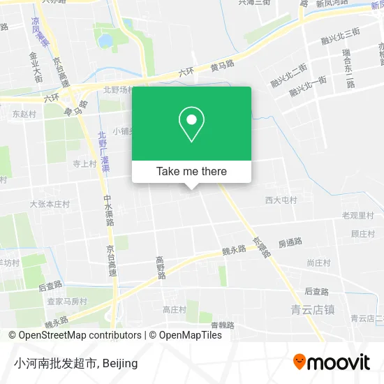 小河南批发超市 map