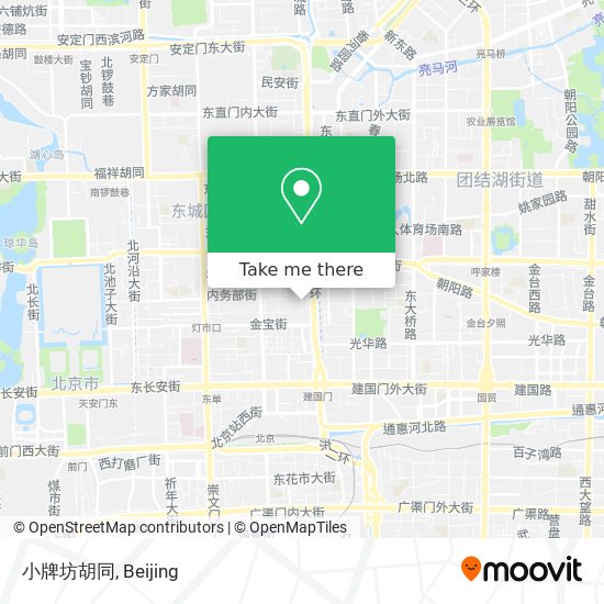 小牌坊胡同 map