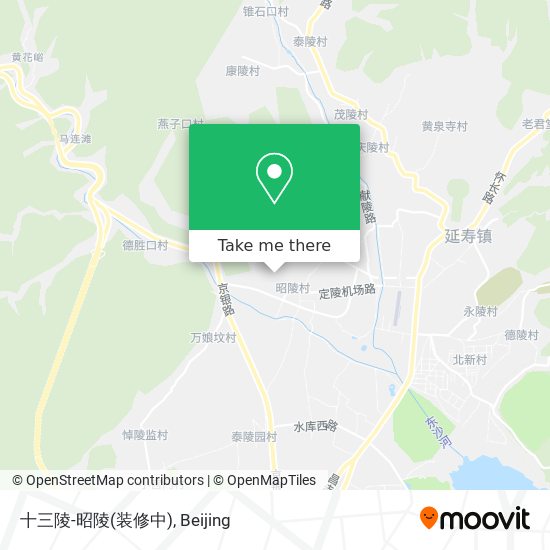 十三陵-昭陵(装修中) map
