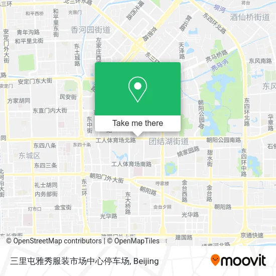 三里屯雅秀服装市场中心停车场 map