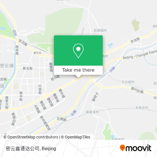 密云鑫通达公司 map