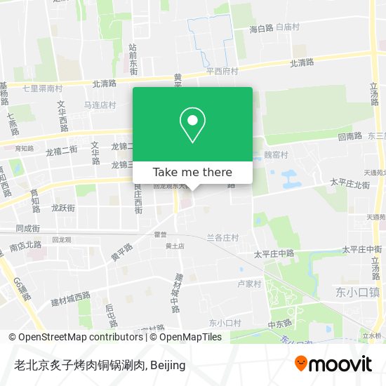 老北京炙子烤肉铜锅涮肉 map