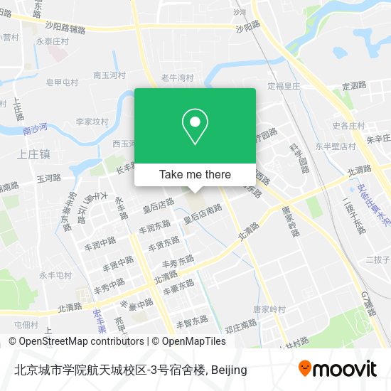 北京城市学院航天城校区-3号宿舍楼 map