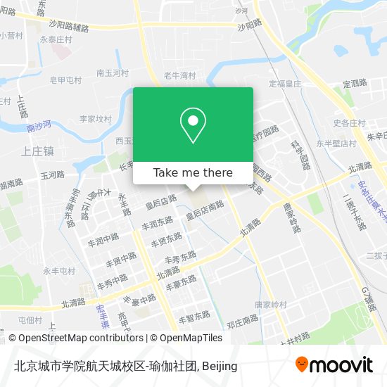 北京城市学院航天城校区-瑜伽社团 map