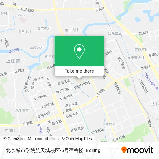 北京城市学院航天城校区-5号宿舍楼 map