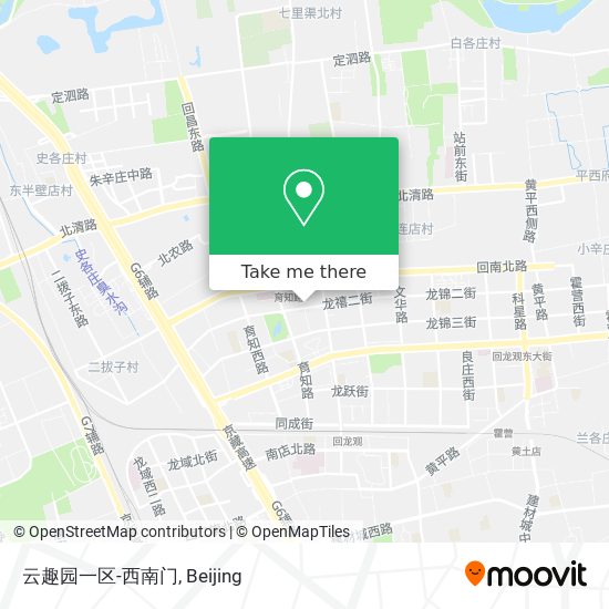 云趣园一区-西南门 map