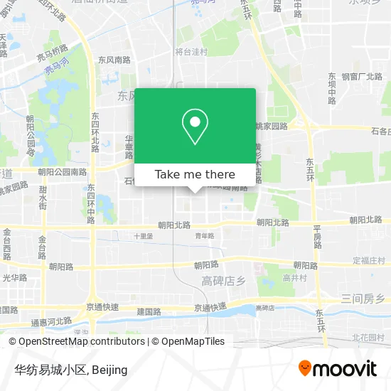 华纺易城小区 map