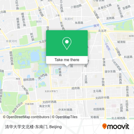 清华大学文北楼-东南门 map