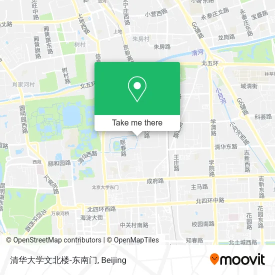 清华大学文北楼-东南门 map