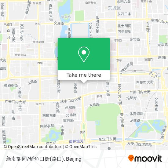 新潮胡同/鲜鱼口街(路口) map