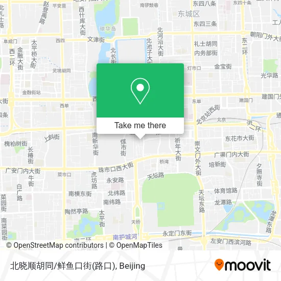 北晓顺胡同/鲜鱼口街(路口) map