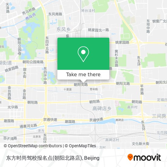 东方时尚驾校报名点(朝阳北路店) map