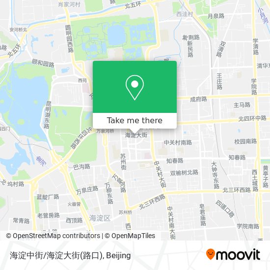 海淀中街/海淀大街(路口) map