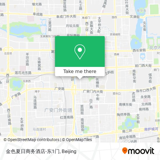 金色夏日商务酒店-东1门 map