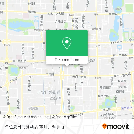 金色夏日商务酒店-东1门 map