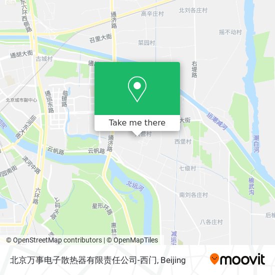 北京万事电子散热器有限责任公司-西门 map