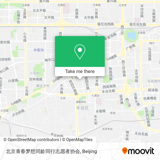 北京青春梦想同龄同行志愿者协会 map
