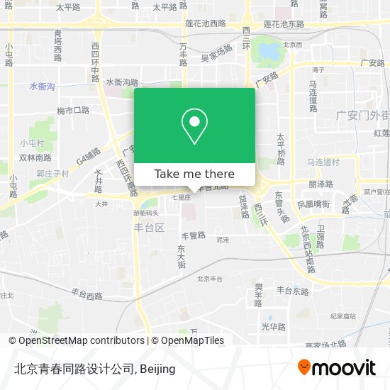 北京青春同路设计公司 map