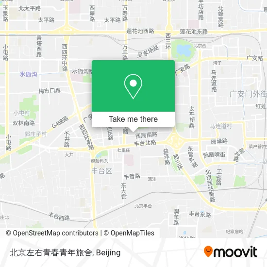 北京左右青春青年旅舍 map