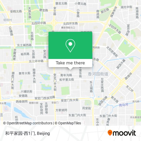 和平家园-西1门 map