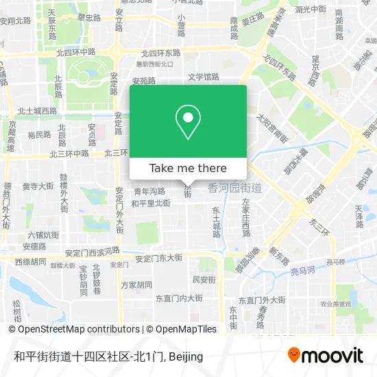 和平街街道十四区社区-北1门 map