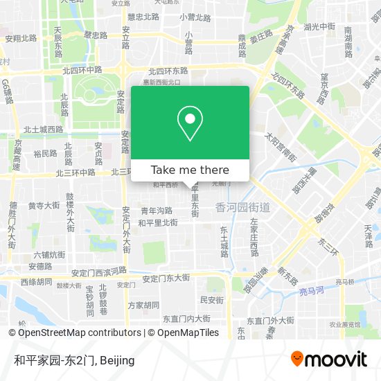 和平家园-东2门 map