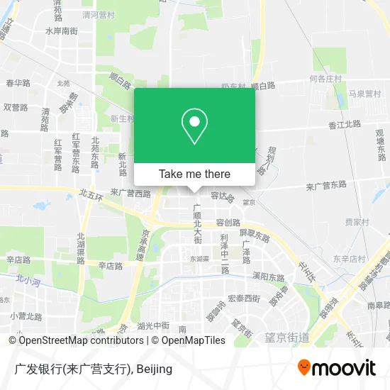 广发银行(来广营支行) map