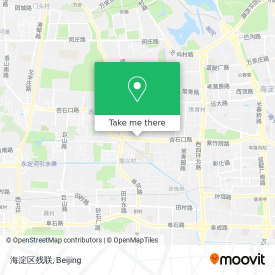 海淀区残联 map