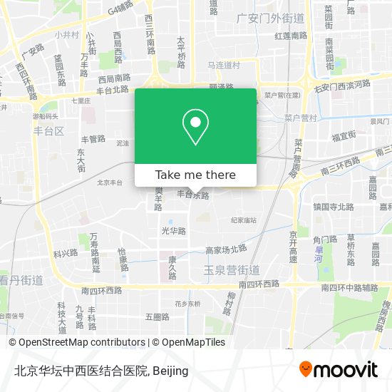 北京华坛中西医结合医院 map