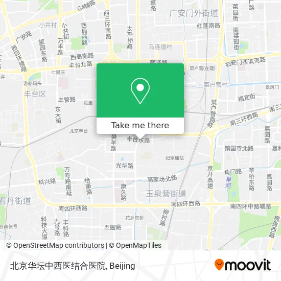 北京华坛中西医结合医院 map