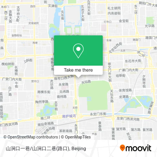 山涧口一巷/山涧口二巷(路口) map