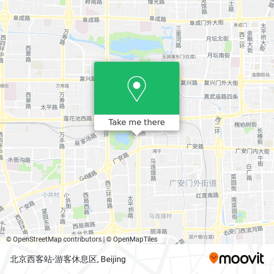 北京西客站-游客休息区 map
