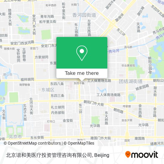 北京谐和美医疗投资管理咨询有限公司 map