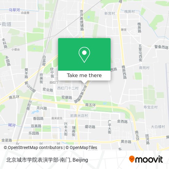 北京城市学院表演学部-南门 map