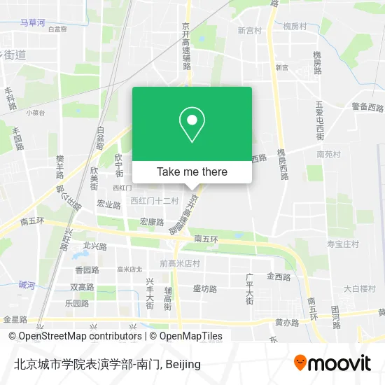 北京城市学院表演学部-南门 map