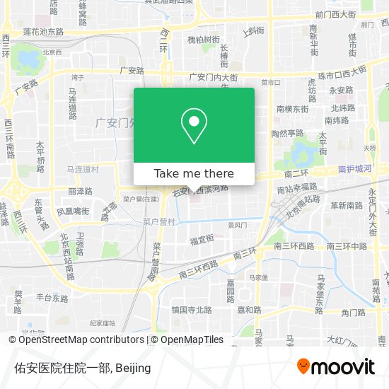 佑安医院住院一部 map