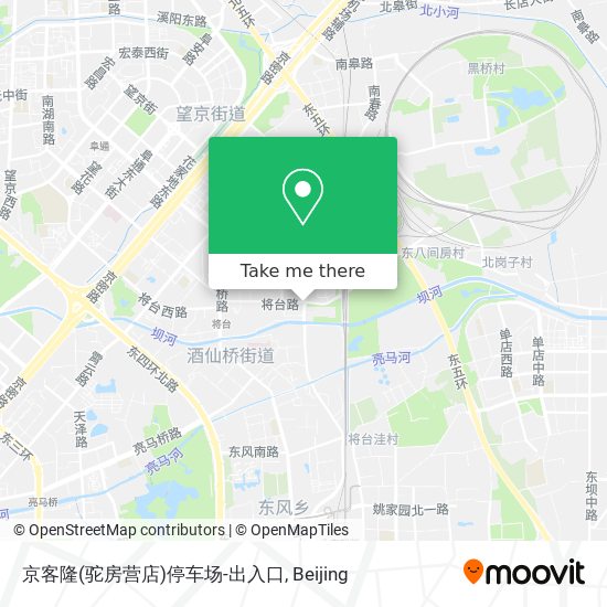 京客隆(驼房营店)停车场-出入口 map