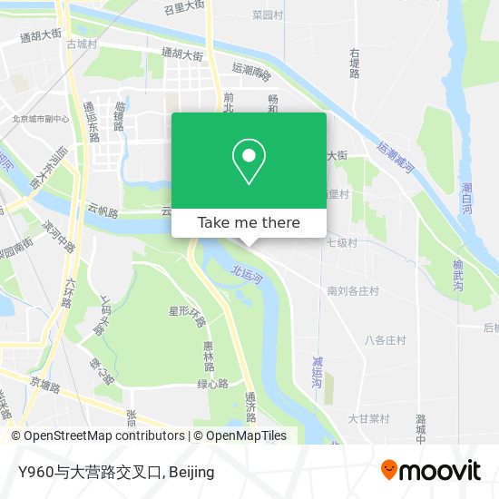 Y960与大营路交叉口 map