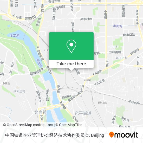 中国铁道企业管理协会经济技术协作委员会 map