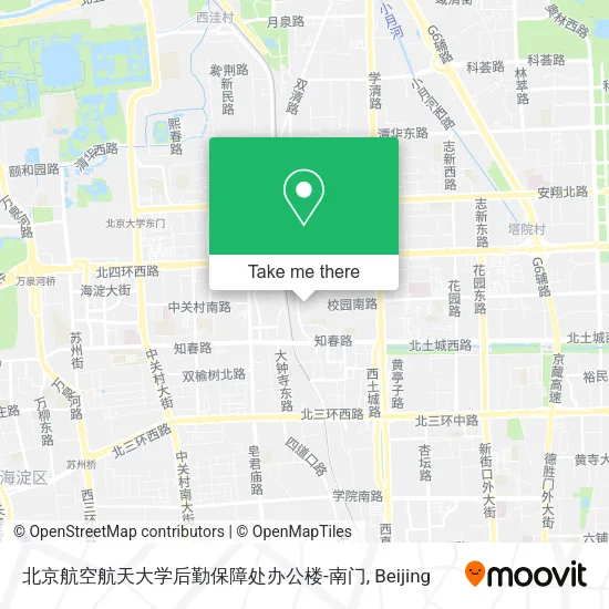北京航空航天大学后勤保障处办公楼-南门 map
